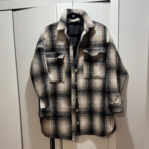 Altar’d State Plaid Button-Up Shacket